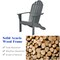 Costway Outdoor Adirondack Chair Solid Wood sturdy Patio Garden Furniture GrayNaturalWhite